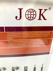 JK Mic-J JOK Professional Headset Dual Ear Mount, MIC-J 071S