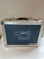 Vintage 1980s ANVIL Hard Briefcase Musician’s Road Case 13.75″x 4.5″x 17.5″