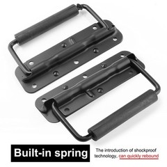 2Pcs Surface Mount Spring Loaded Speaker Case Handles, 5.47″ x 1.61″ 304 Stai…