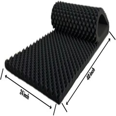 1 Pack Egg Crate Foam Sound Proof Foam Panels for Walls,48“X24“X2“ Inch Acous