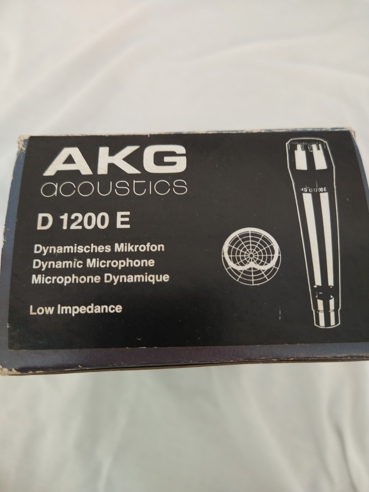 Vintage AKG D1200E Cardioid Dynamic Microphone 200 Ohms