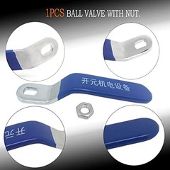 Nge 1Pcs Blue 360 Degree Arbitrary Switch Replacement Ball Valve Hole:12x8mm