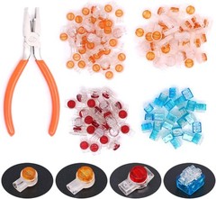 Hilitchi 200-Pcs Data [‚Orange‘, ‚Clear‘, ‚Red‘, ‚Blue‘, ‚Clear‘]