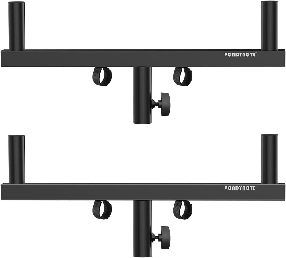 Dual Speaker Pole Mount Mounting Fork Bracket Bar Adapter, Set of 2