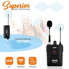 Professional UHF Wireless Microphone System 160ft Range for Karaoke and Events