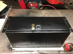 Rack Lockbox 16-gauge steel, mounts in audio rack cases 19-W 9-D 7-H