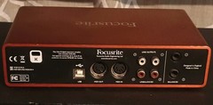 Focusrite Scarlett 2i4 USB Audio Interface w/ MIDI I/O, Direct Monitoring