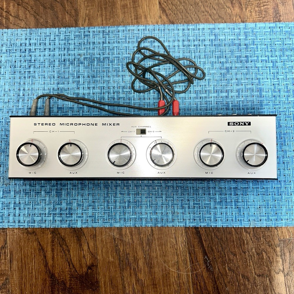 Vintage Sony Model MX-6S Stereo Microphone Mixer Band Japan Gently Used