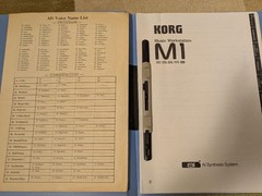 Korg M1 Analog Workstation Synthesizer New Battery Presets Restored Hard Case