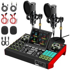 Podcast Equipment Bundle – Dual Mic Setup with Voice Effects