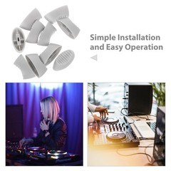 10Pcs Plastic Mixer Fader Knobs Durable Console Slider Caps Light Grey for Audio