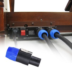 NL4FC Speakon Connectors 4 Pole Speaker Cable Adapter Twist Lock NL Plug Neutrik