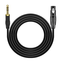 6.35mm (1/4 in) TRS Male to XLR 3 Pins Female Balance Audio Cable Black B19