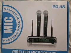 PG-58 Wireless Microphone System, Metal Wireless Mic. Set / Dynamic…