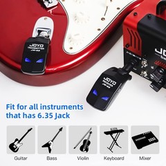 JOYO 2.4Ghz Wireless Guitar Bass System Transmitter Receiver 4 Channel