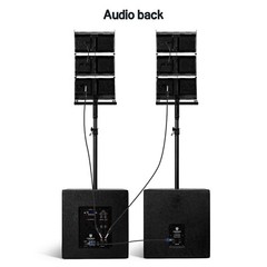 PRORECK 8000W Line Array Speaker System 18 in Active DJ Stage Concert Band