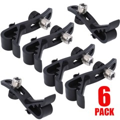 6PCS Drum Microphone Clip, Adjustable Mic Mount Clamp Holder Mic Securing Clip