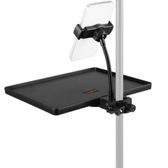 Microphone Stand Plastic Tray Phone Holder ClampOn Rack 10.6×8 Inch Large