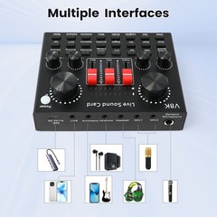Home Studio Recording Kit Mixer Condenser Microphone Bundle for Music Podcast