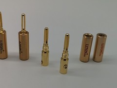 4x USA Speaker Wire Cable Banana Gold Plated Plug Connector