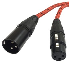 Accessories Pack 20ft Red XLR Cables 2 Pack + Case + Mic Holsters