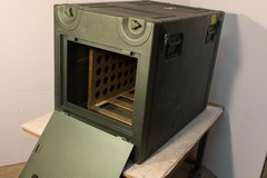 Aluminum EDAK MILEX 12U 19×19 Rack Mount Case With Accessory Door in 1 Lid