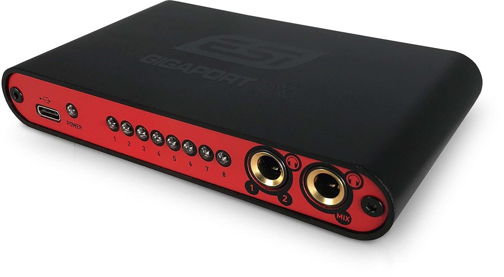 ESI GIGAPORT eX DJ Audio Interface: USB Type-C Powered, 8 RCA Outputs, Dual H…