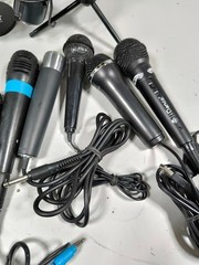LOT OF 10 Various Brands & Models Microphone Used Working