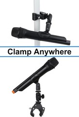 3 lbs Capacity Crab Clamp Mic Mount with 1/4″ to 5/8″ Thread Compatibility