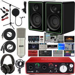 Focusrite Scarlett 2i2 2×2 USB Audio Interface Bundle W/Software & Accessories