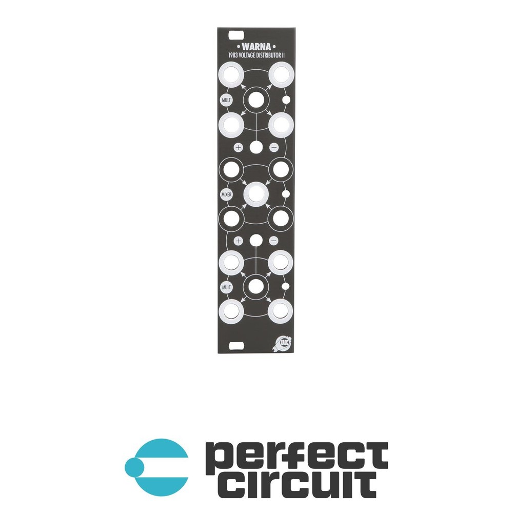 XAOC Warna II Replacement Panel (Black) EURORACK – NEW – PERFECT CIRCUIT