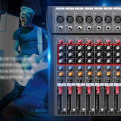 8/12/16 Channel USB Bluetooth Live Studio Audio Mixer Mixing Console Sound Pro