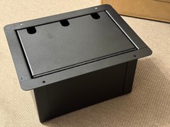 Elite Core Recessed Audio Stage Floor Box w/8 Female XLR Connectors & AC Outlet