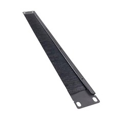 2pcs 1U 19 In Black Server Network Rack Mount Cable Brush Panel Brackets