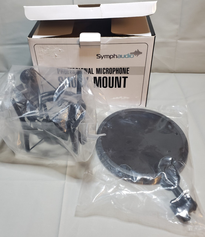 Symph Audio Professional Microphone Shock Mount and pop filter PSMK-100 Plastic