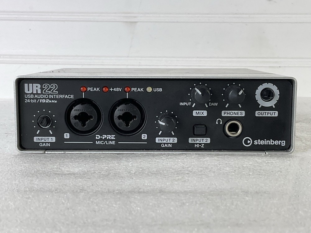 Steinberg UR22 USB 2.0 Audio Interface 24-bit/192kHz 2×2 with MIDI I/O Used