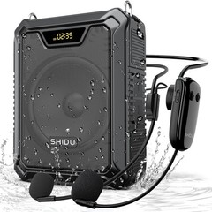 30W Voice Amplifier with Wireless Microphone, IPX6 Waterproof Amplifier Wirel…