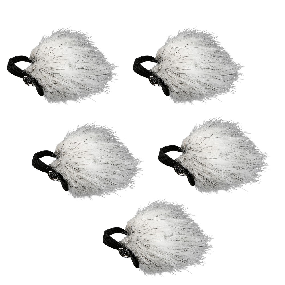 Movo WS10 Universal Furry Deadcat Outdoor Windscreen for Lavalier Microphone 5PK