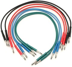 StageMASTER STT-1-1/2-8PK Black TT Patch Cable – 1.5 foot (8-pack)