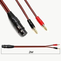 Banana Plug to XLR Speaker Cable Banana Plug to XLR Female Plug Extended Spea…