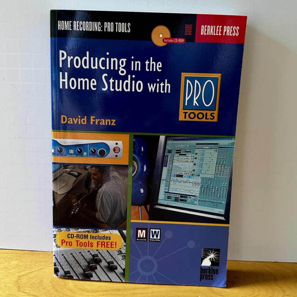 ✨ Pro Tools Producing in the Home Studio David Franz Book CD Included Berklee ✨
