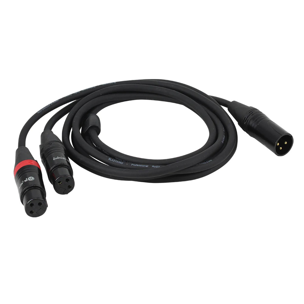 Blastking CYXLR1M2F-3 2 XLR Female to 1 XLR Male – 3 Ft