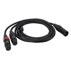 Blastking CYXLR1M2F-3 2 XLR Female to 1 XLR Male – 3 Ft