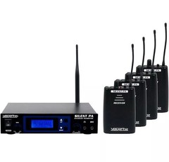 VOCOPRO SILENTPA-PRACTICE Wireless Audio Broadcast System with 4 Receivers
