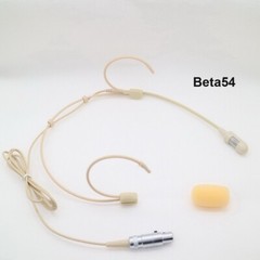 Classical Beta54 SuperCardioid Headset Microphone For Shure Wireless TA4F 4Pin