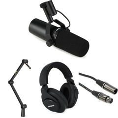 Shure SM7dB Active Dynamic Microphone and SRH440A Headphones Broadcast Bundle