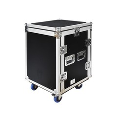 PRORECK Rack Case With Slant Mixer Top, 20“ Depth, Plywood 14U FOR DJ