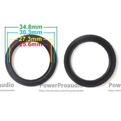 2pcs quality 1.5 Inch Rubber surround DIY Fit For B&W Speaker 35-30-27-25mm