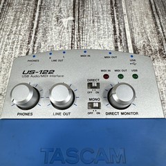 Tascam US-122 USB 2.0 Audio/MIDI Interface External Sound Card 4 Aux Mic Guitar