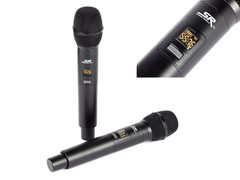 Monoprice 200-Channel UHF Dual Handheld Wireless 16.3 inches, Black